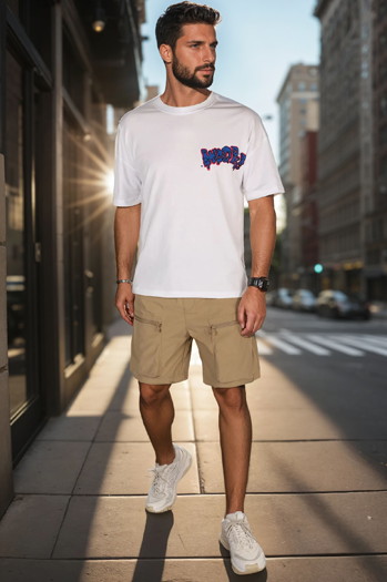 Moške bojne hlače iz tkanine kaki Dstreet SX2507