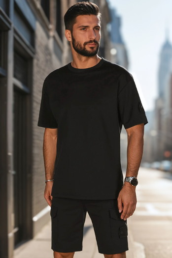 Moški črni komplet Dstreet AX0807