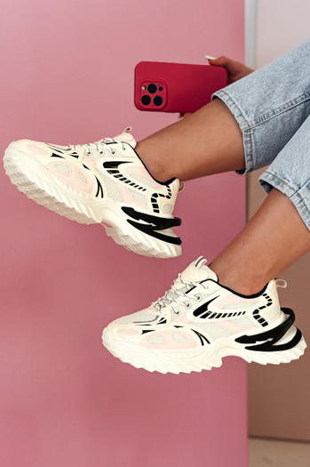 Ženske športne superge BLAZERO beige Dstreet ZY0901