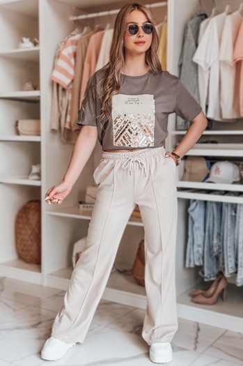 Ženske superge DRESSANIK light beige Dstreet UY2702