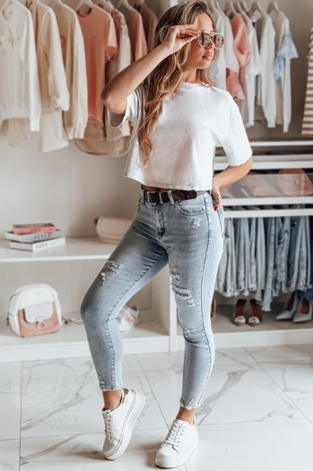 Ženske jeans hlače TAVELLIA blue Dstreet UY2705