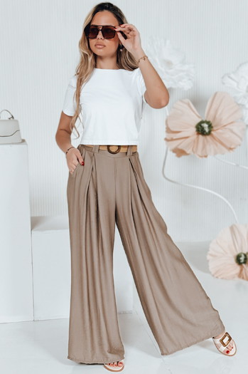 Ženske hlače MIRELOU brown Dstreet UY2714