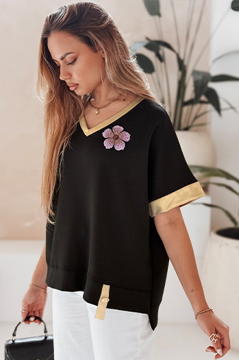 Ženska bluza SHINE LOVE črna Dstreet RY2912