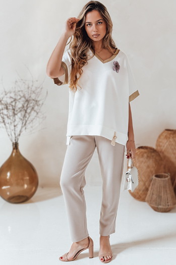 Ženska bluza SHINE LOVE oversize bela Dstreet RY2913