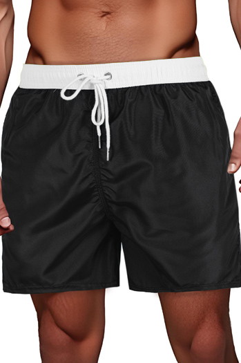 Moške črno-bele kratke hlače Dstreet SX2513