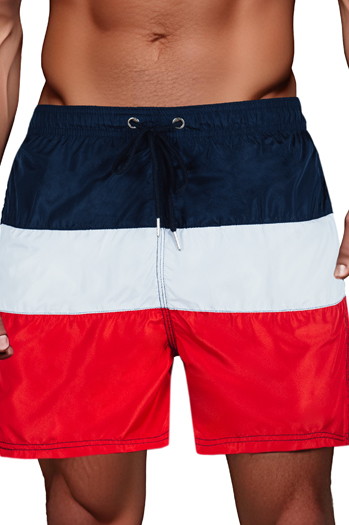 Moške mornarsko modre in sive kopalne hlače Dstreet SX2516