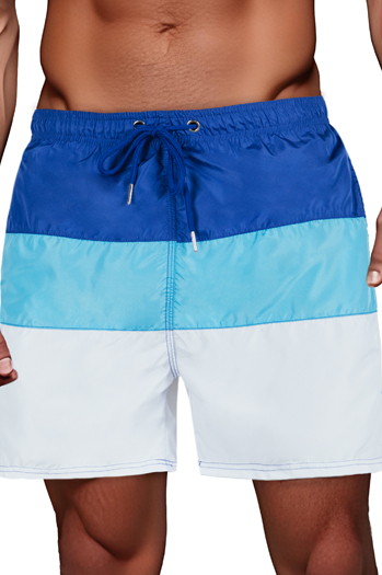 Modro-bele moške kopalne hlače Dstreet SX2517