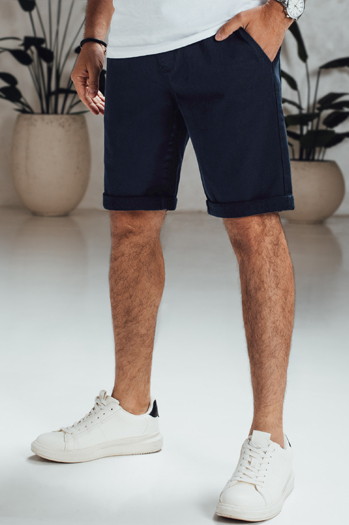 Moške kratke hlače iz džinsa mornarsko modre barve Dstreet SX2546