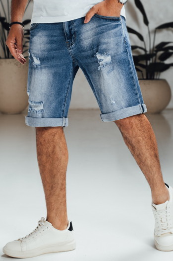 Moške kratke hlače iz džinsa, modre Dstreet SX2562