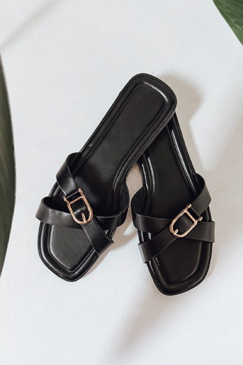 Ženske japonke black Dstreet ZY0983