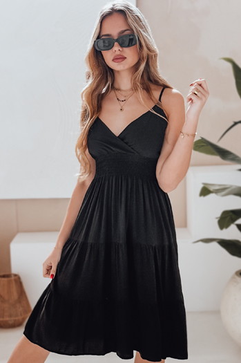 MISSBREEZE midi obleka črna Dstreet EY2626