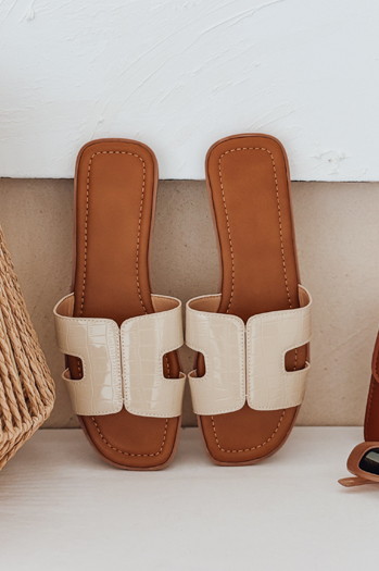 Ženske japonke CREAMSTEP beige Dstreet ZY0991