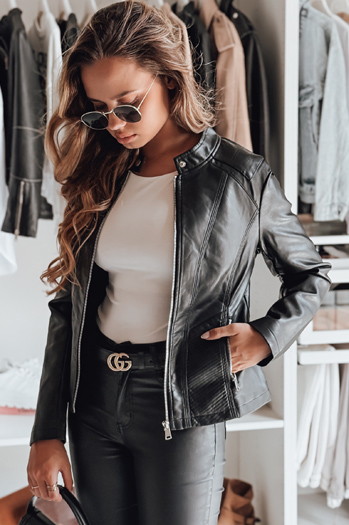 Ženske usnjene jakne ROCKYLADY black Dstreet TY4968