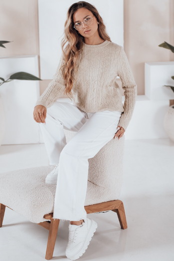 Ženski pulover BRAVINA beige Dstreet MY2529