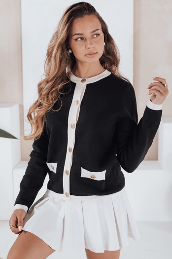 Ženski črn pulover CHICLINE Dstreet MY2558