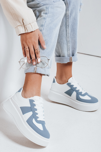 Ženske superge na platformi MODNIKKI white Dstreet ZY0875