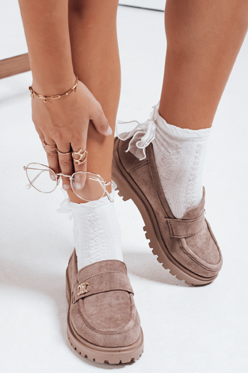 Ženski mokasini beige Dstreet ZY1132