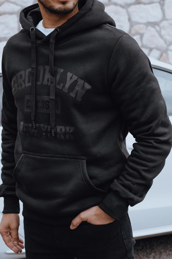 Moška potiskana izolirana jopa črna Dstreet BX5916