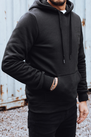 Moška izolirana majica s potiskom črna Dstreet BX5917