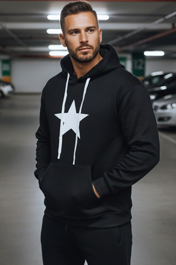 Moška kapuca črna Dstreet BX5924