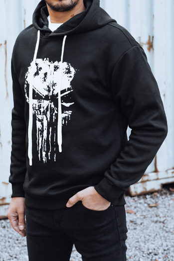 Moška potiskana izolirana jopa črna Dstreet BX5927