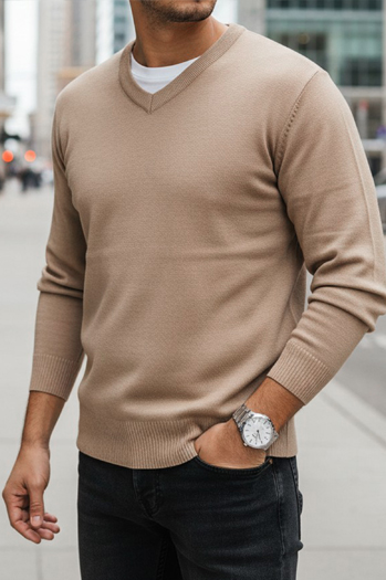 Moški pulover Dstreet s kameljo ličnico WX2318