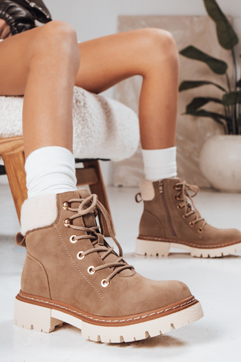 Ženski izolirani traperji kaki barve Dstreet ZY1291