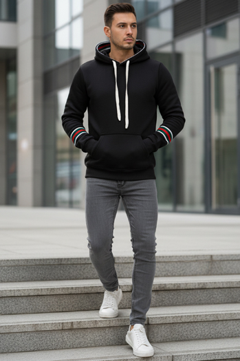 Moška kapuca črna Dstreet BX5940