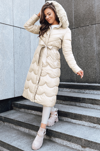 Ženski zimski plašč SCARLET white Dstreet TY5516