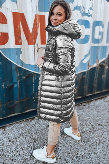 Ženska prešita zimska jakna LESSI silver Dstreet TY5519