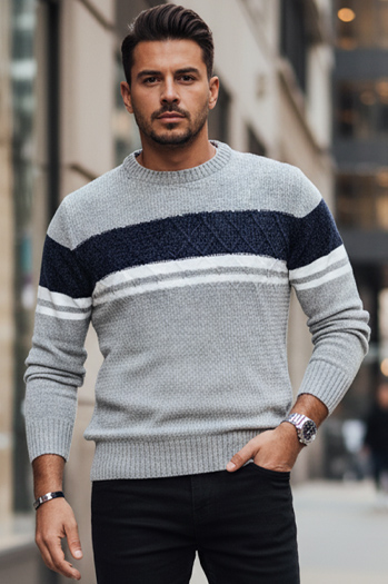 Moški sivi pulover Dstreet WX2245z