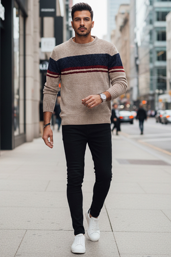 Moški rjavi pulover Dstreet WX2243z