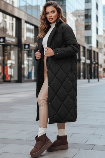 Ženska zimska jakna WARMISSA prešita črna Dstreet TY4916z