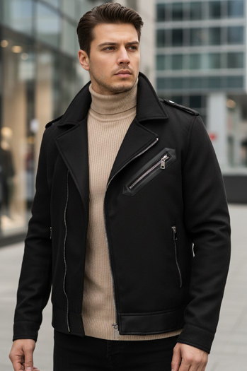 Moška zimska bunda ramones black Dstreet TX4660z