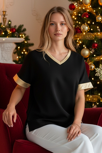 Ženska bluza SHINE LOVE črna Dstreet RY2912z