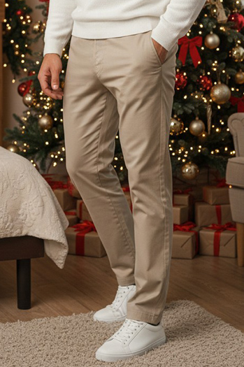 Moške bež hlače Dstreet UX4414z