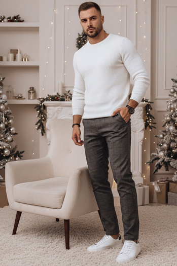 Moške vsakdanje temno sive hlače Dstreet UX4400z