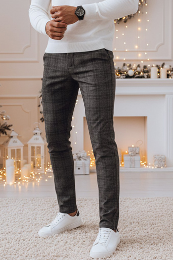 Moške vsakdanje temno sive hlače Dstreet UX4399z