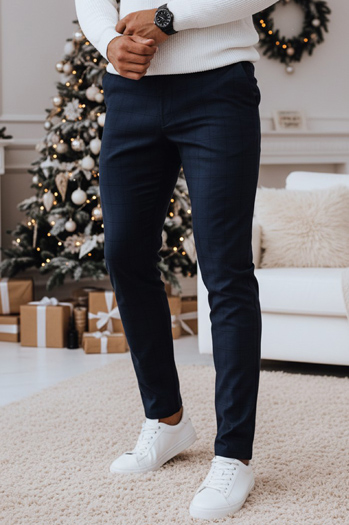 Moške vsakdanje temno modre hlače Dstreet UX4395z