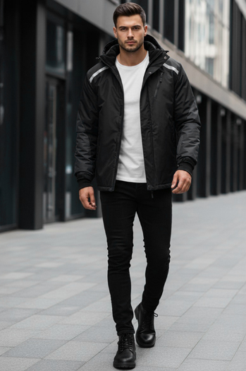 Moška smučarska jakna črna Dstreet TX5127