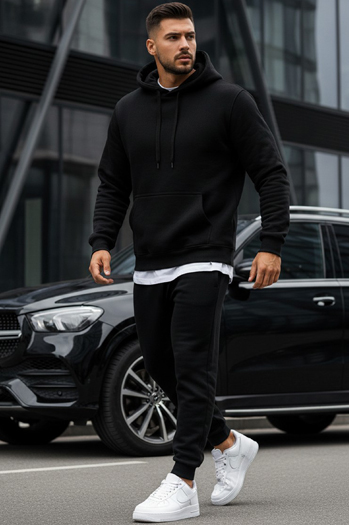 Moška jopa s kapuco Barva Črna DSTREET BX2028