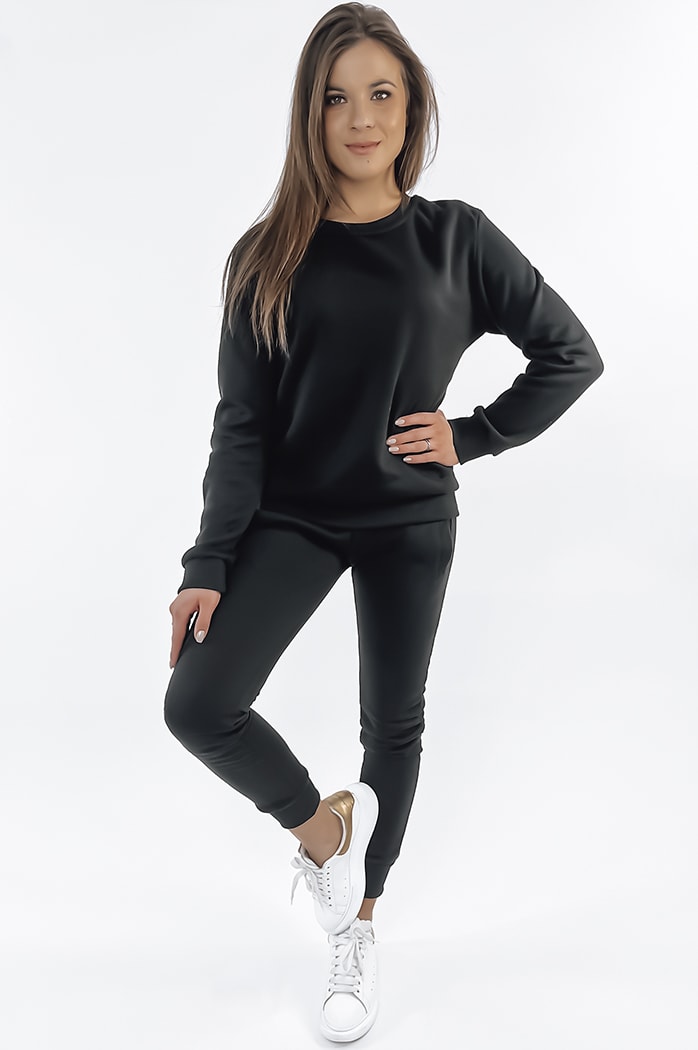 Ženski komplet trenirke AY0125 Barva Črna DSTREET FITT