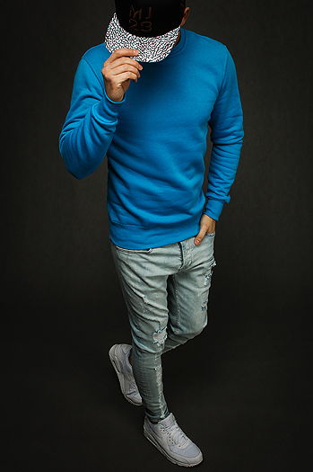 Moška gladek jopa Barva Modra DSTREET BX4386