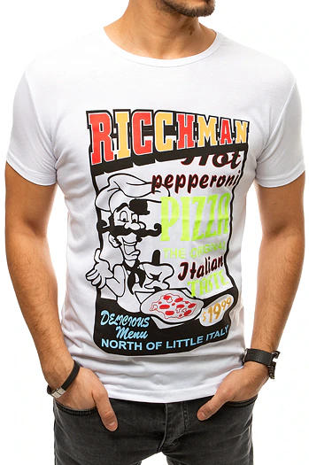 Moška majica s potiskom Barva Bela DSTREET RX4372