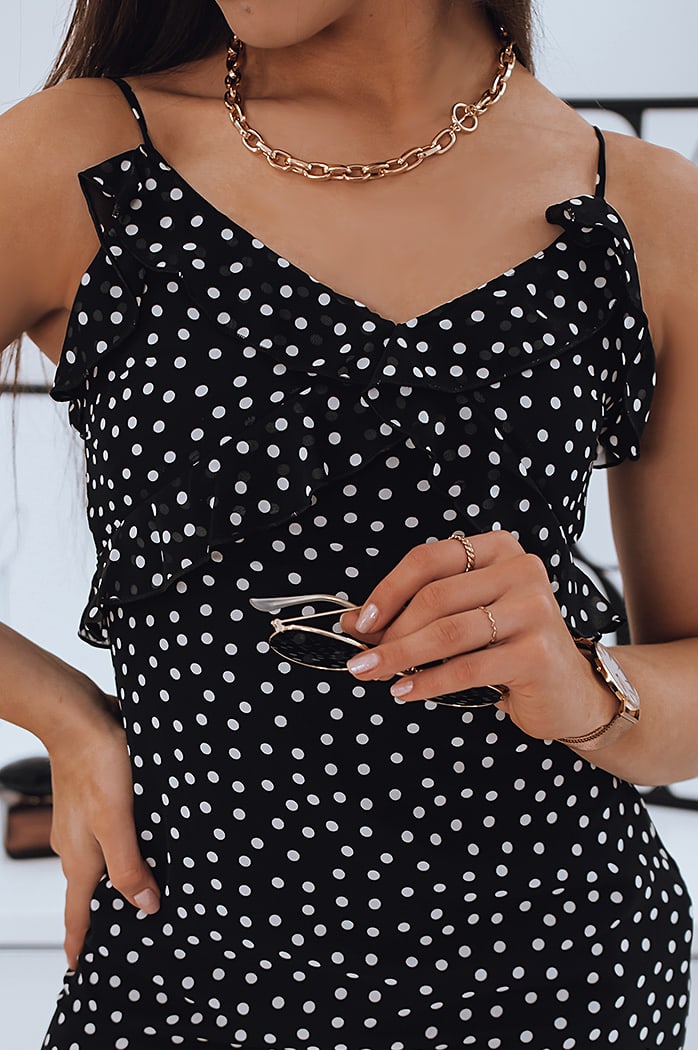 Obleka boho LEILA Barva Črna DSTREET EY1538