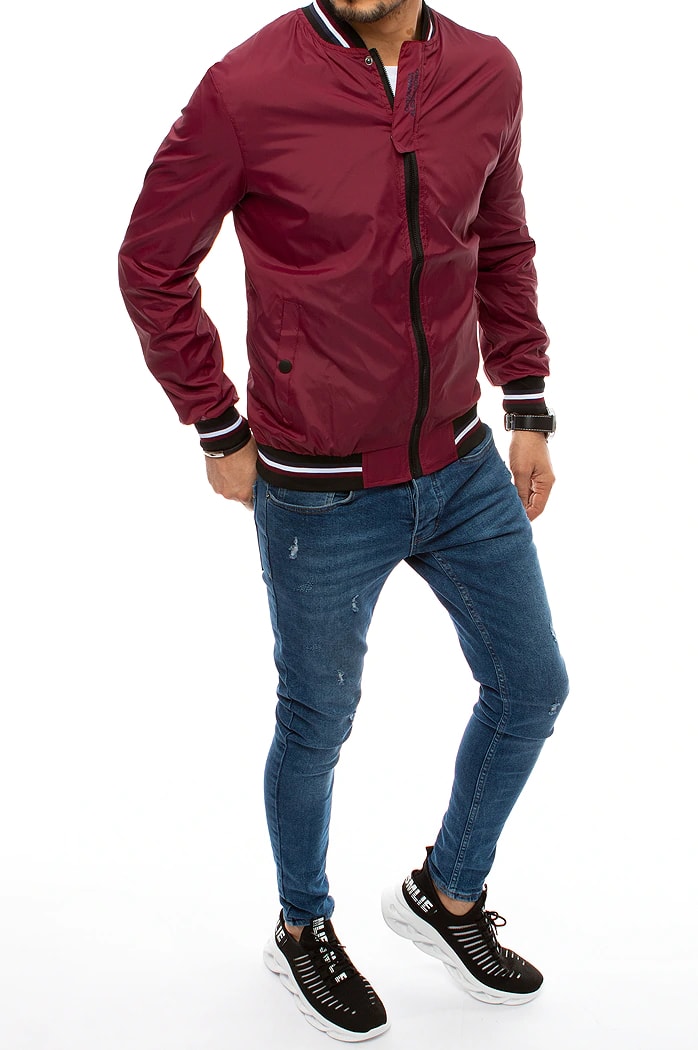 Moška prehodna jakna bordo Dstreet TX3681