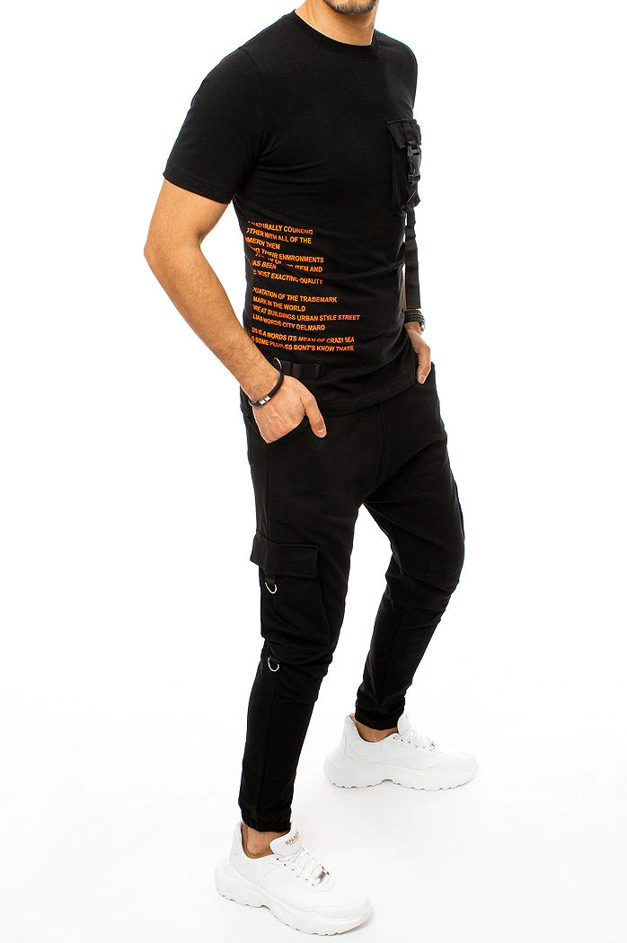 Moške komplet trenirke Barva Črna DSTREET AX0366