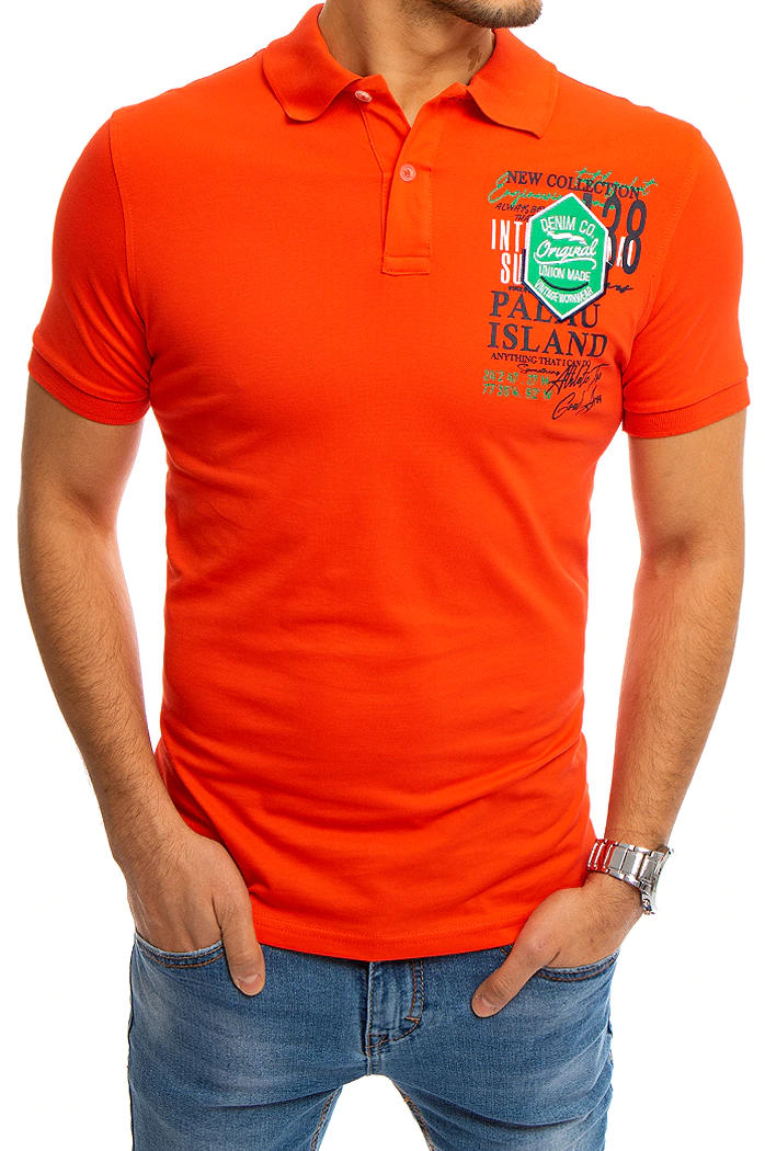 Moška polo Barva Oranžna DSTREET PX0368