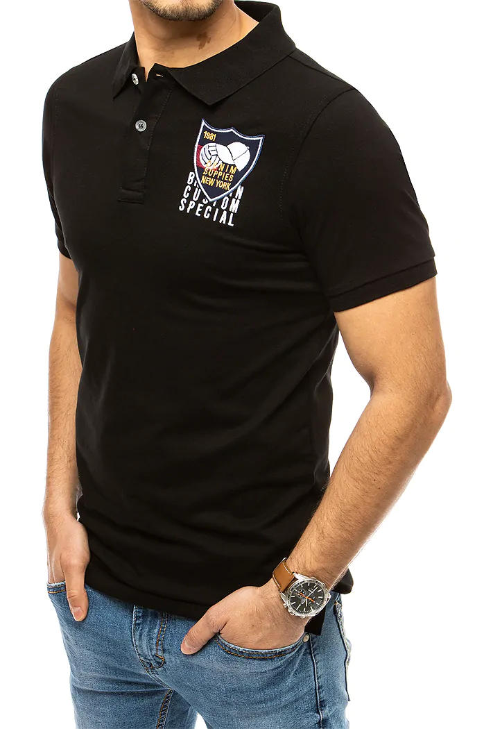 Moška polo Barva Črna DSTREET PX0389