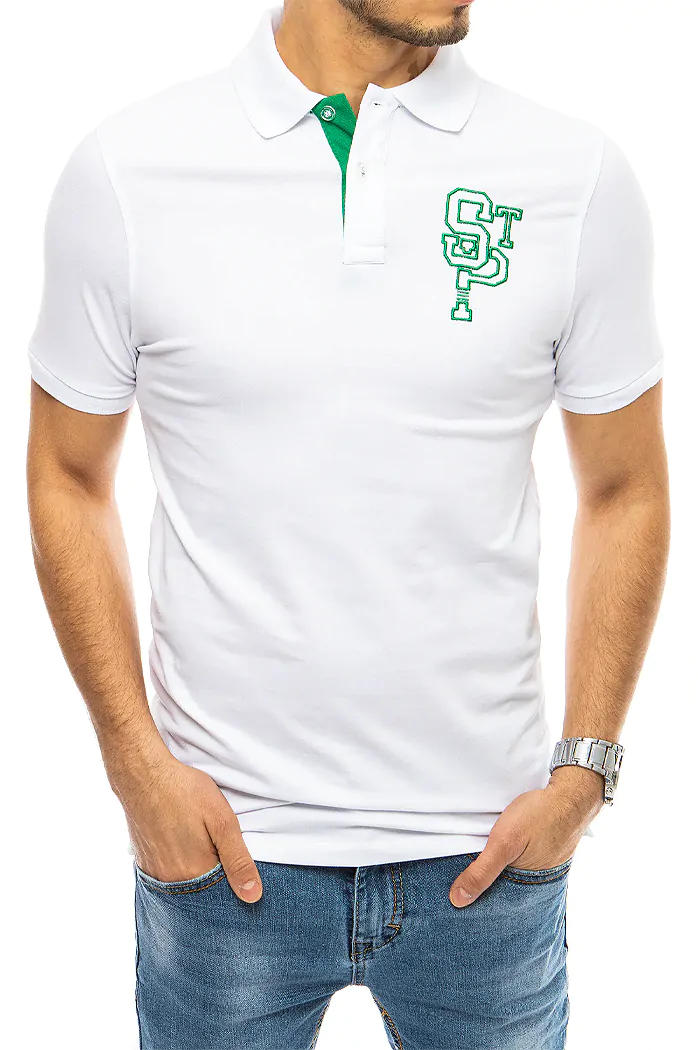 Moška polo Barva Bela DSTREET PX0439